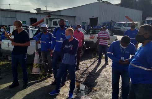 Alves da Cunha (Embasa): Trabalhadores (as) mobilizados