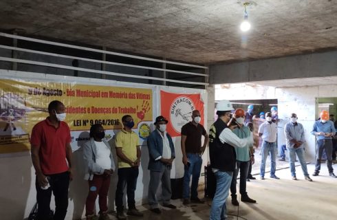 Ato no Dia Municipal em Memória às Vítimas de Acidentes e Doenças do Trabalho