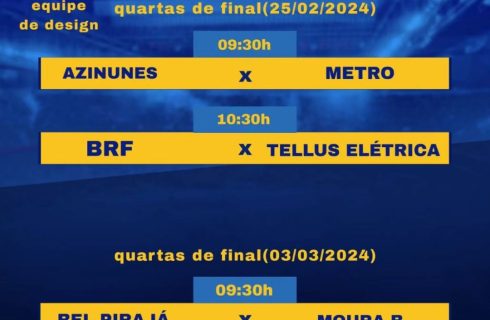 23º Campeonato: Domingo é dia de jogo. Começa o mata-mata