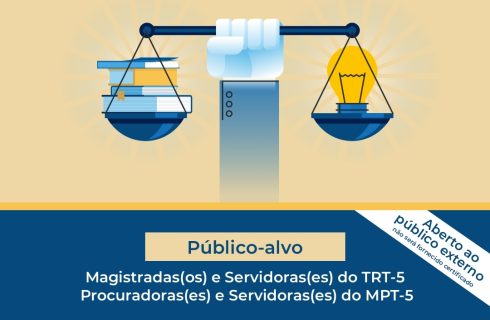 O presidente Carlos Silva e o diretor Arilson Ferreira participam de Seminário no MPT BA