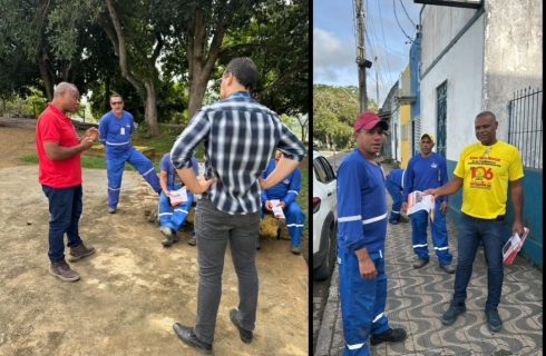 Visita do SINTRACOM-BA aos trabalhadores (as) da Tubomills em Itarantim e Coaraci