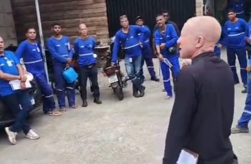 CAMPANHA SALARIAL: Hoje (20/02) o SINTRACOM-BA mobilizou os trabalhadores (as) em canteiros de obras e prestadoras da Embasa