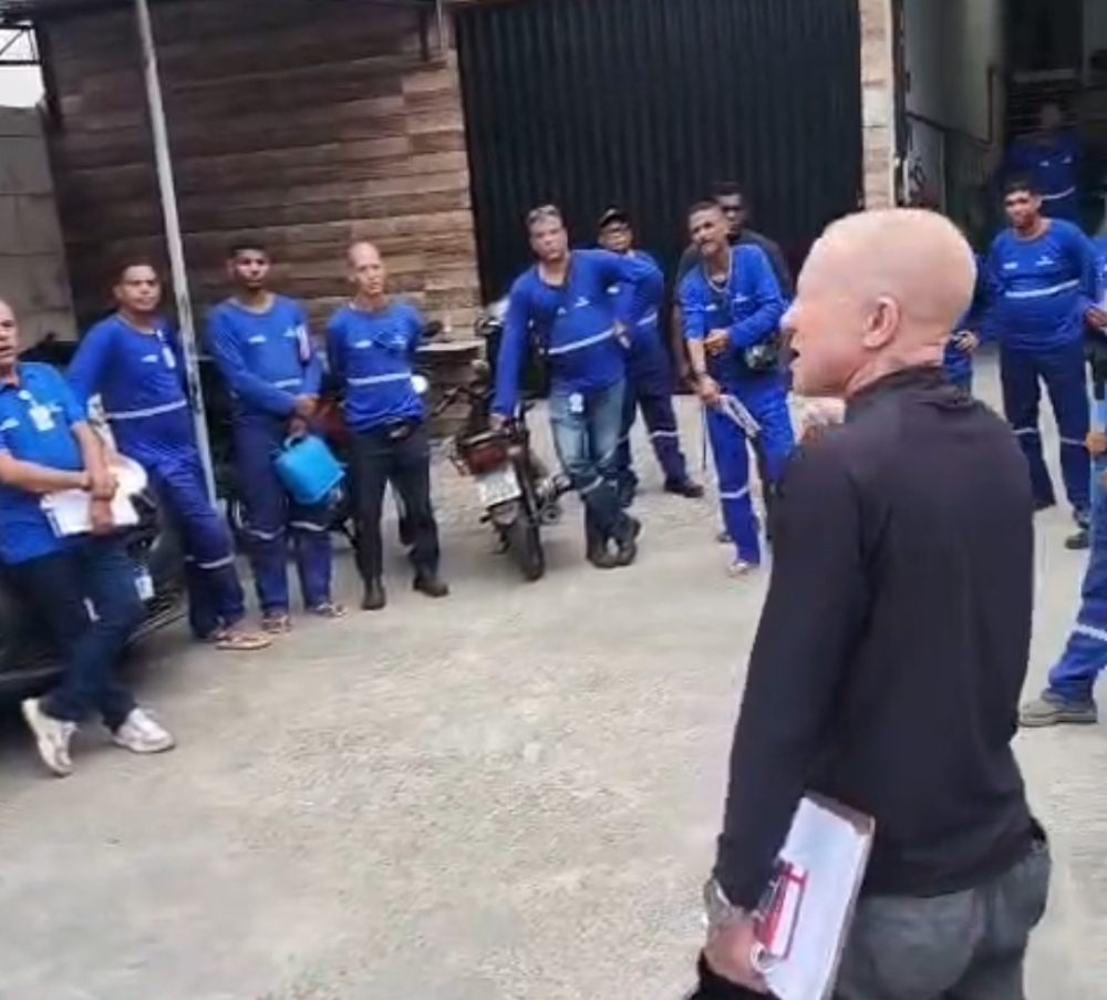 CAMPANHA SALARIAL: Hoje (20/02) o SINTRACOM-BA mobilizou os trabalhadores (as) em canteiros de obras e prestadoras da Embasa