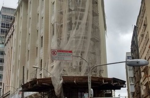 Paralisação na obra do Hotel Palace