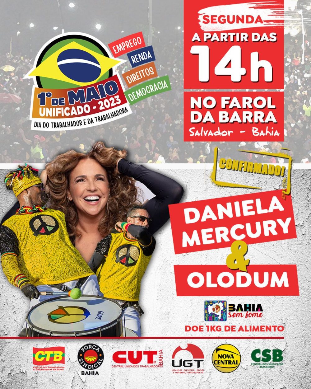 Viva o 1º de Maio, Dia dos Trabalhadores e Trabalhadoras!