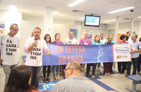 A luta contra a privatização da Caixa