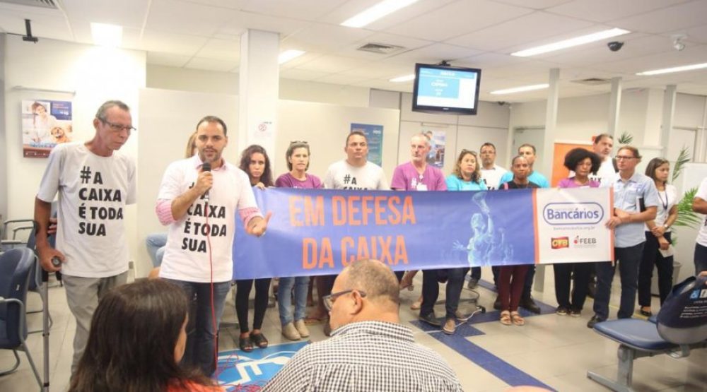 A luta contra a privatização da Caixa