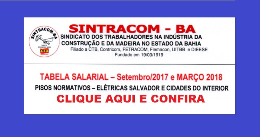 Atenção trabalhadores (as) das Elétricas: Confira as funções que têm ajuste no Piso Salarial, a partir de 1°/03/2018
