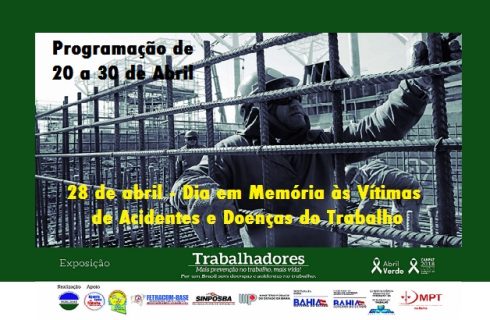 Semana em Memória às Vítimas de Acidentes e Doenças do Trabalho