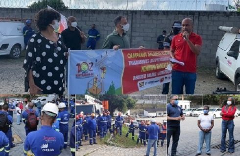 Campanha salarial dos trabalhadores (as) das elétricas tem paralisação de alerta
