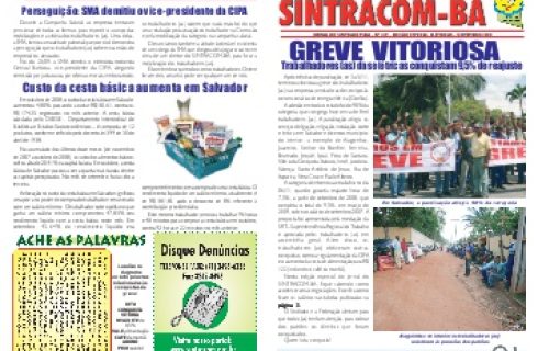 Jornais do SINTRACOM de 1990